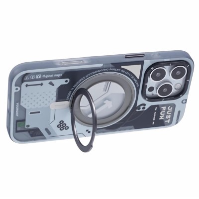 کاور مگ سیف استند (هولدر) یانگ کیت مدل CyberPunk 360° Spin MagSafe مناسب آیفون 17 پرو مکس اپل iPhone 17 Pro Max