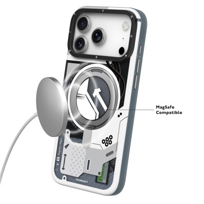 قاب آیفون 17 پرو ( کاور ) مگ سیف پایه هولدر یانگ کیت CyberPunk iPhone 17 Pro