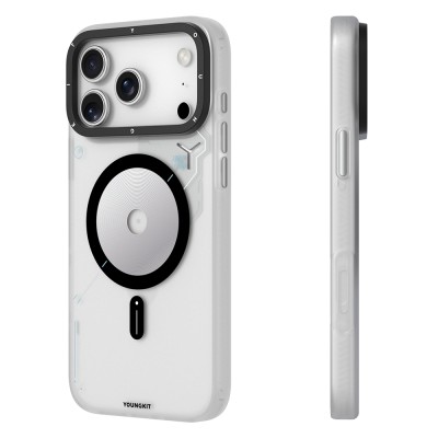 کاور مگ سیف نیمه شفاف یانگ کیت مدل Sander Disk Battle MagSafe مناسب آیفون 17 پرومکس اپل iPhone 17 Pro Max