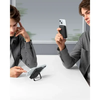 پاوربانک بی سیم مگ سیف با پایه انکر مدل Anker 322 MagGo A1618 ظرفیت 5000 میلی آمپر