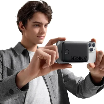 پاوربانک انکر وایرلس مگ سیف با استند مدل Anker 322 MagGo A1618 ظرفیت 5000 میلی آمپر