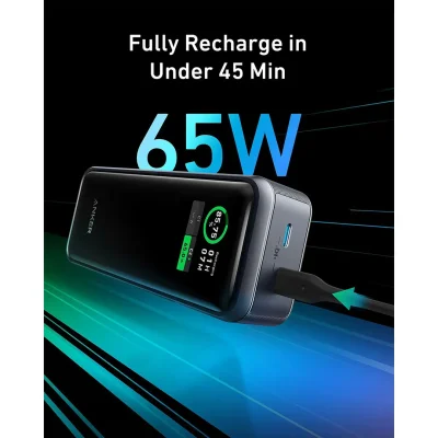 پاوربانک 130 وات 3 خروجی انکر مدل Anker Prime A1335 ظرفیت 12000 میلی آمپر