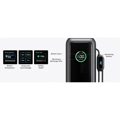 پاوربانک 165 وات 4 خروجی انکر مدل Anker A1695 ظرفیت 25000 میلی آمپر