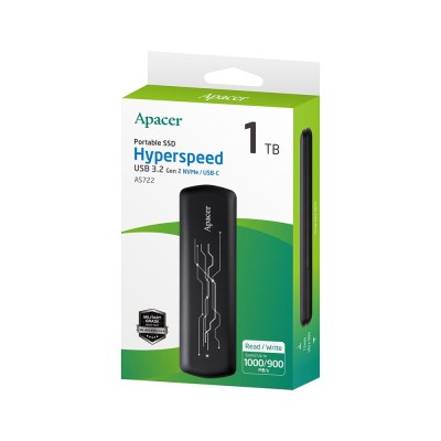 هارد اکسترنال 1 ترابایت اس اس دی اپیسر Apacer SSD 1TB AS722