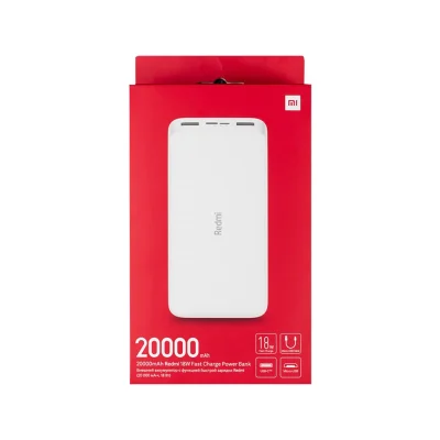 پاوربانک شیائومی اصلی مدل Redmi PB200LZM ظرفیت 20000 میلی آمپر ساعت