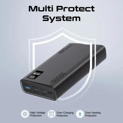 پاوربانک پرومیت 20000 میلی آمپر ساعت 22.5 وات مدل Promate BOLT-20PD USB-C