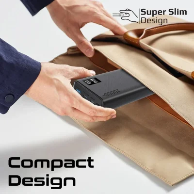 پاوربانک پرومیت 20000 میلی آمپر ساعت 22.5 وات مدل Promate BOLT-20PD USB-C