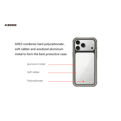 قاب آیفون 17 پرو کی زد دوو KZDOO ARES iPhone 17 Pro