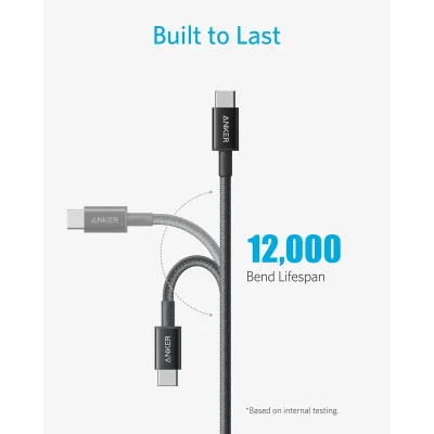 کابل تبدیل USB-C به USB-C انکر مدل A8757 طول 1.8 متر 100 وات