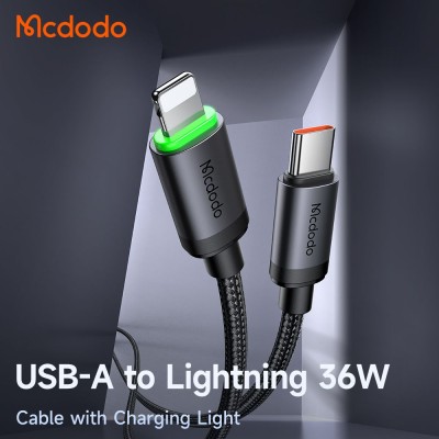 کابل تبدیل تایپ سی به لایتنینگ مک دودو مدل Mcdodo Lightning 36W CA-4820 طول 1 متر