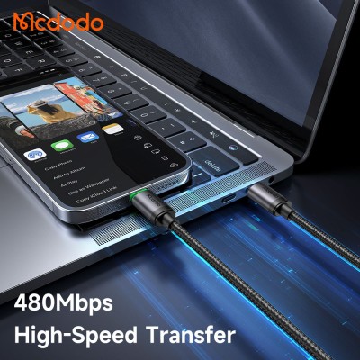کابل شارژ آیفون تایپ سی به لایتنینگ 36 وات کارپلی مک دودو Mcdodo CA-482 طول 1 متر