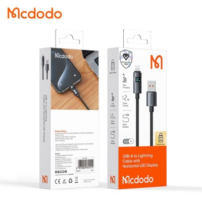 کابل شارژ آیفون لایتنینگ 3 آمپر کارپلی مک دودو مدل Mcdodo CA-649 طول 1.2 متر