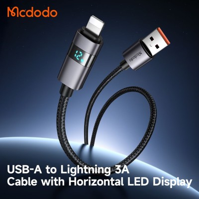 کابل شارژ آیفون لایتنینگ 3 آمپر کارپلی مک دودو مدل Mcdodo CA-649 طول 1.2 متر