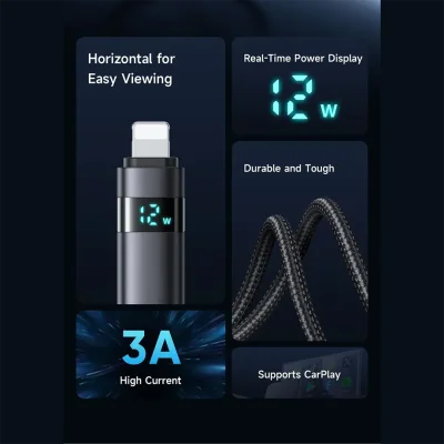 کابل شارژ آیفون لایتنینگ 3 آمپر کارپلی مک دودو مدل Mcdodo CA-649 طول 1.2 متر