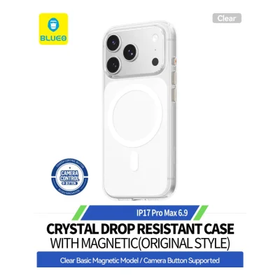 قاب آیفون 17 پرو مکس طرح اورجینال اپل مگ سیف بلوئو Crystal Drop Original Style iPhone 17 Pro Max