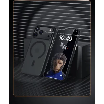 قاب آیفون 17 پرو نیمه شفاف مگ سیف بلوئو Blueo Skin Friendly Stain & Slip Resistant iPhone 17 Pro