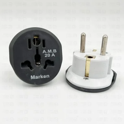 تبدیل برق ( مبدل برق ) 3 به 2 شاخه یونیورسال مارکن Marken A.M.B