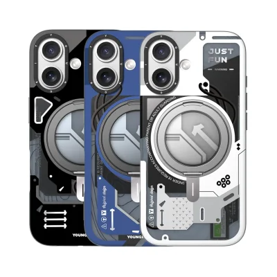 قاب آیفون 17 نرمال مگ سیف پایه هولدر یانگ کیت CyberPunk iPhone 17