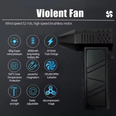 جت فن شارژی و دمنده سوپر پاور توربو مدل TurboFan X6 اصلی