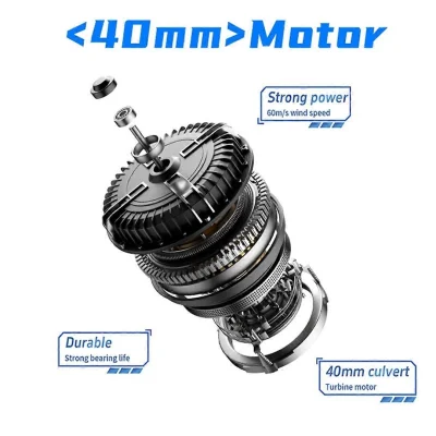 جت فن شارژی دمنده و مکنده با کیت جارو برقی Turbine Fan SY-40 اصلی