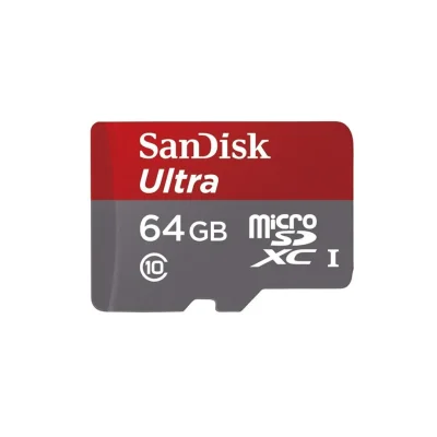 کارت حافظه microSDXC سن دیسک Ultra کلاس 10 استاندارد UHS-I سرعت 80MBps ظرفیت 64 گیگابایت با آداپتور SD