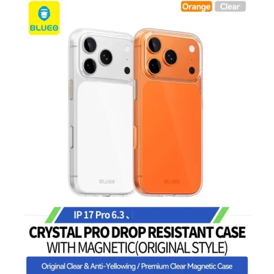 قاب طرح اورجینال اپل مگ سیف بلوئو Crystal Pro Original Style مناسب آیفون 17 پرو iPhone 17 Pro