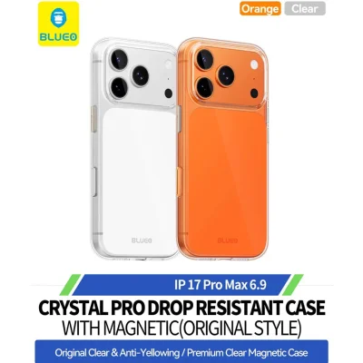 قاب طرح اورجینال اپل مگ سیف بلوئو Crystal Pro Original Style مناسب آیفون 17 پرو مکس iPhone 17 Pro Max