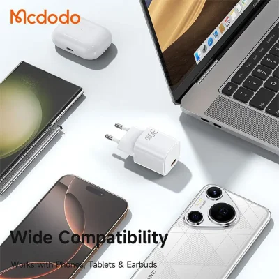 شارژر 30 وات با کابل تایپ سی مک دودو مدل 30W CH-0082 / CH-0083