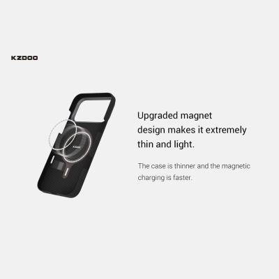 خرید و قیمت کاور فیبر کربن کولار مگ سیف کی زد دوو مدل KZDOO Keivlar Explorer مناسب آیفون 17 پرو مکس اپل iPhone 17 Pro Max