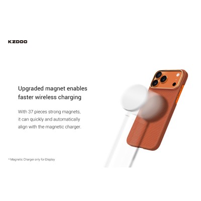 خرید و قیمت کاور فیبر کربن کولار مگ سیف کی زد دوو مدل KZDOO Keivlar Explorer مناسب آیفون 17 پرو مکس اپل iPhone 17 Pro Max
