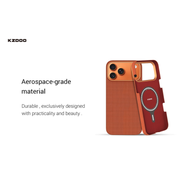 خرید و قیمت کاور فیبر کربن کولار مگ سیف کی زد دوو مدل KZDOO Keivlar Explorer مناسب آیفون 17 پرو مکس اپل iPhone 17 Pro Max