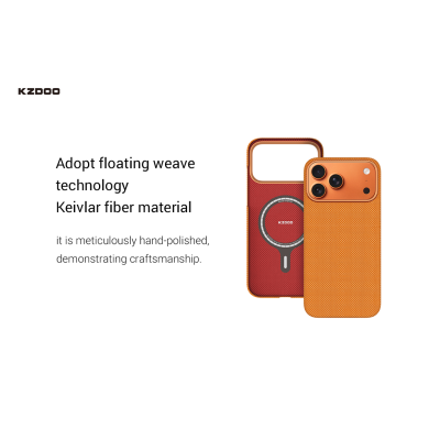 خرید و قیمت کاور فیبر کربن کولار مگ سیف کی زد دوو مدل KZDOO Keivlar Explorer مناسب آیفون 17 پرو مکس اپل iPhone 17 Pro Max
