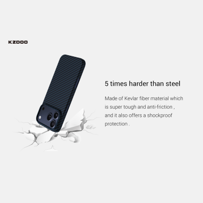 قاب کولار کی زد دوو KZDOO Keivlar مناسب آیفون 17 پرو مکس iPhone 17 Pro Max