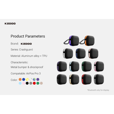 کاور ایرپاد پرو 3 کی زد دوو مدل Crashguard AirPods Pro 3