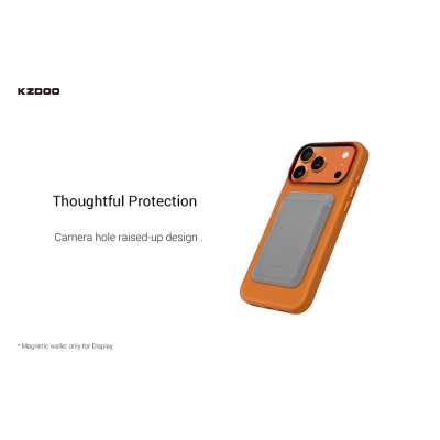 کاور مگ سیف چرمی کی زد دوو مدل KZDOO MAG NOBLE مناسب آیفون 17 پرومکس اپل iPhone 17 Pro Max