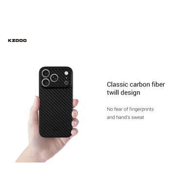 قاب کربن کی زد دوو KZDOO Air Carbon مناسب آیفون 17 پرو iPhone 17 Pro