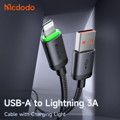 کابل تبدیل USB به لایتنینگ مک دودو مدل Mcdodo Lightning 3A CA-2030 طول 1 متر