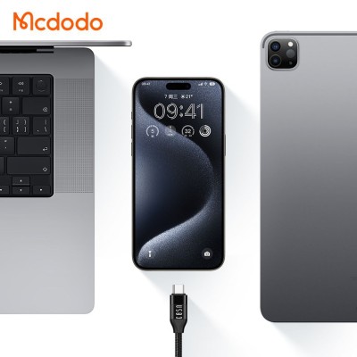 کابل شارژ تایپ سی و انتقال تصویر 100 وات مک دودو USB3 CA-7132 طول 1.2 متر