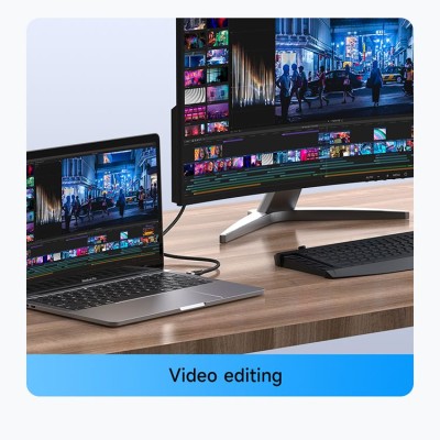 کابل شارژ تایپ سی و انتقال تصویر 100 وات مک دودو USB3 CA-7132 طول 1.2 متر