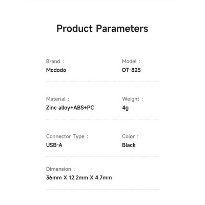 دانگل بلوتوث و گیرنده صدا مک دودو مدل Mcdodo Wireless Audio Receiver OT-8250