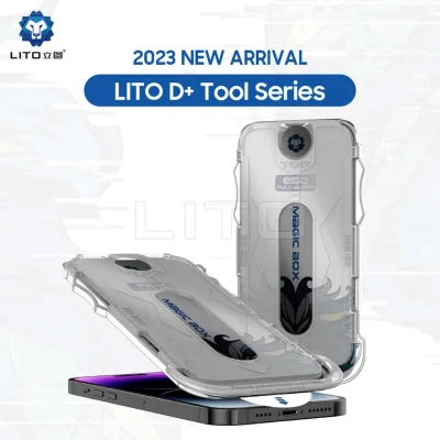 محافظ صفحه نمایش گلس آیفون 17 پرو مکس پرایوسی با کیت نصب آسان لیتو LITO Magic Box iPhone 17 Pro Max