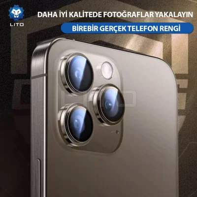 محافظ لنز دوربین آیفون 17 پرو و 17 پرو مکس لیتو Lito S+ Metal iPhone 17 Pro/17 Pro Max
