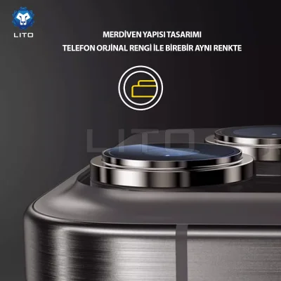 محافظ لنز دوربین آیفون 17 نرمال لیتو Lito S+ Metal iPhone 17