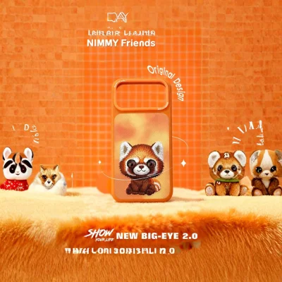 قاب فانتزی نیمی Big Eyes Cute Pet مناسب آیفون 17 پرو مکس iPhone 17 Pro Max