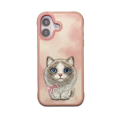 قاب آیفون 17 نرمال و آیفون 16 نرمال فانتزی نیمی Big Eyes Cute Pet 2.0 iPhone 17/iPhone 16