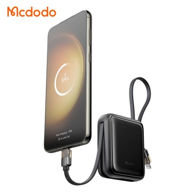 پاوربانک مک دودو با کابل تایپ سی و لایتنینگ 22.5 وات مدل FreeKit MC-255 ظرفیت 10000 میلی آمپر