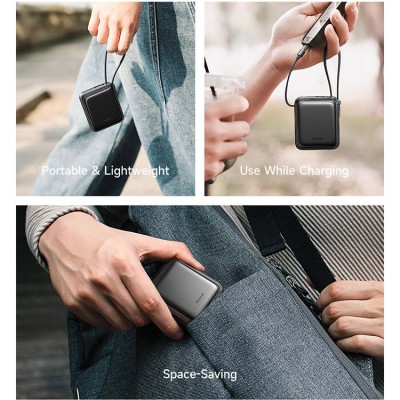 پاوربانک مک دودو با کابل تایپ سی و لایتنینگ 22.5 وات مدل FreeKit MC-255 ظرفیت 10000 میلی آمپر