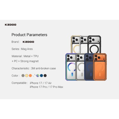 قاب مگ سیف کی زد دوو MAG ARES مناسب آیفون 17 پرو مکس iPhone 17 Pro Max