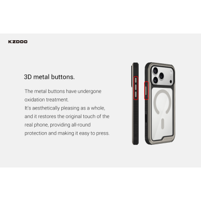 قاب مگ سیف کی زد دوو KZDOO MAG ARES SPORT مناسب آیفون 17 پرو iPhone 17 Pro