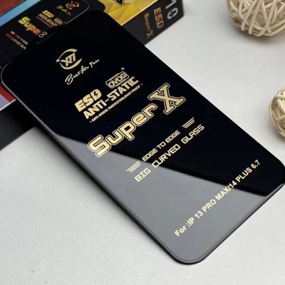 گلس محافظ صفحه شفاف آیفون 13 پرو مکس و 14 پلاس ESD Super X iPhone 13 Pro Max/14 Plus
